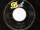Listen  Rare Rockabilly 45 JIMMY NEWMAN on Dot - Carry On
