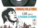 CLIFF RICHARD - CONGRATULATIONS - 1968  RARE EX YUGOSLAVIA  7“ PS EP