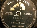 ELVIS PRESLEY FEVER & MAKE ME KNOW IT RARE ARGENTINA EDIT 78 RPM LBLS IN SPANISH