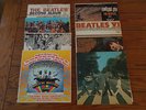 collection of eight beatles lps, Abby road, magic mistery tour, etc.