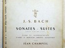 VEGA LP JS BACH - 6 SONATAS & PARTITAS FOR VIOLIN SOLO - JEAN CHAMPEIL 