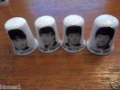 THE BEATLES COLLECTORS FOUR  FINE BONE CHINA THIMBLES - BRAND NEW LOVELY MINT.