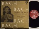 GASPAR CASSADO Solo Cello BACH 6 Suites   USA VOX VBX 15 Mono BOX