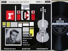 Ruggiero Ricci:Solo Vln Sonatas:Bartok/Prokofiev/Hindemith:Orig Decca SXL 2240