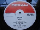 TEN YEARS AFTER WATT DERAM UK ORIGINAL VINYL FIRST SCARCE PSYCH POSTER ALVIN LEE