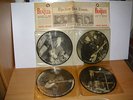 the beatles-4 picures singels limited edition interview  sehe bild ultra rar