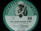 CHARLES AZNAVOUR - Les chercheurs d'or - 78 tours / rpm Ducretet Thomson