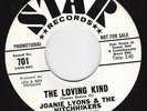 JOANIE LYONS AND THE HITCHHIKERS 45 YOU LIED / THE LOVING KIND SOUL PROMO WLP