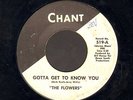 GIRL GROUP SOUL 45 The Flowers GOTTA GET TO KNOW YOU on CHANT 519