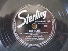 RARE Hank Williams C&W 78 on Sterling 208