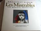 LES MISERABLES / BROADWAY ALBUM / 2 LP SET / GEFFEN / INNER SLEEVES / EXCELLENT