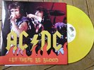 AC DC Let there be blood RARE LP live NY palladium 77 VYNIL COULEUR