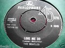 BEATLES LOVE ME DO 2nd U.K. PRESSING WITH  BLACK LABELS R 4949 V/G /EX
