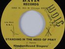 Black Gospel 45 KINGDOM BOUND SINGERS Standing In The Need Of Prayer DAVIS HEAR