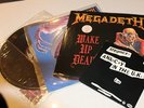MEGADETH VINYL, RECORD, LP X 4, WAKE UP DEAD WITH DETH CERT, ANARCHY IN THE UK,