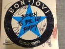 Bon Jovi - Born To Be My Baby , Hand Signed By The Whole Band