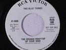 BLUE THINGS: The Orange Rooftop Of Your Mind / One Hour Cleaners 45 (dj) rare R