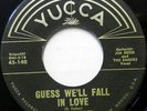 BOBBY FULLER 45 Guess We'll Fall in Love YUCCA Rock 'n' Roll NEAR MINT #BB235