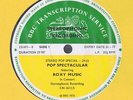 ROXY MUSIC + ATOMIC ROOSTER LP 1972 BBC Transcription Disc split cue sheets MINT