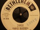 Charles Blackwell - Taboo - Bethlehem/King Exotica Popcorn 45 - Listen