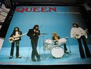 QUEEN A MESSAGE FROM THE PALACE, VERY RARE BLUE SPLATTERED VINYL LP