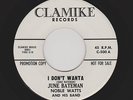 60s R&B/Soul Gal Shouter JUNE BATEMAN/Noble Watts I Don't Wanta M- HEAR BOTH Now