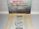 Columbia Blue/Silver ES1 SAX 2441 Mahler Symphony No.4 in G minor KLEMPERER/Phil