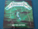 METALLICA ride the lightning LP 1984 ORIGINAL bernett GREEN cover FRENCH PRESS