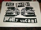 sex pistols original promo poster for pretty vacant single,1977,
