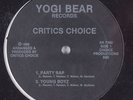 CRITICS CHOICE Party Rap / Young Boyz YOGI BEAR 12