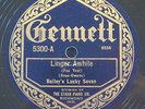 Bailey's Lucky Seven - Linger Awhile / That Bran' New Gal - Gennett 5300