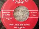 Pat Richmond & The Fire Balls ROCKABILLY 45 Don't Stop The Rockin VULCO HEAR BB5