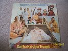RADHA KRISHNA TEMPLE (London) Hare Krishna Mantra & INSERT 1969    RARE APPLE 15