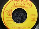 Yami Bolo - Struggle in Babylon / Version Digi 45 on Rockers Intl. JA press.