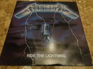 Vintage METALLICA RIDE THE LIGHTNING Record Album Used Nice Vinyl