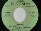 Soul Funk 45 WILLIE & THE MIGHTY MAGNIFICENTS Souling  on All Platinum NM