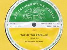 BBC TRANSCRIPTION DISC TOTP 287 LP 1970 Deep Purple Fairfield Parlour The Move