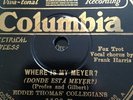 EDDIE THOMAS'COLLEGIANS 78rpm  Where Is My Meyer? DON VOORHEES ORCH Clementine