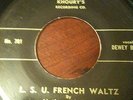 RARE Cajun 45 RPM Nathan Abshire - LSU French Waltz / Crying Pine Grove Blues