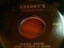 RARE Cajun 45 RPM LITTLE YVONNE LEBLANC - NATHAN ABSHIRE - Khoury's 652