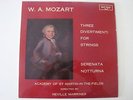 Argo ZRG 554 Oval Mozart 3 Divertimenti Marriner NM