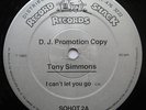RARE UK BOOGIE GRAIL Tony Simmons I Can't Let You Go UK Record Shack 12