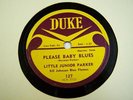 LITTLE JUNIOR PARKER 78rpm PLEASE BABY BLUES & SITTIN, DRINKIN AND THINKIN 1954