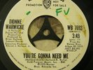 70's Soul/Funk 45 Dionne Warwick - You're Gonna Need Me WB DJ WL Jay Dilla