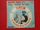 TINTIN Toison d'Or : Disque 45 tours  RARE Années 60 Belgique Hergé