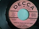 LITTLE CHARLES AND THE SIDEWINDERS TWICE AS MUCH FOR MY BABY DEMO 45 mod