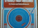 Stereo Review’s Stereo Test Record model SRT 14 US 1978 LP Audiophile
