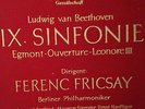 2 LP LUXURY BOX DGG  BEETHOVEN Symphony No.9 Egmont Ferenc Fricsay & Libretto EX