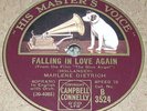 Marlene Dietrich - Falling In Love Again / Blonde Women (HMV 78 rpm) Blue Angel