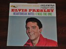Elvis Presley 45 Record 447-0605 Heartbreak Hotel / I Was the One White Promo